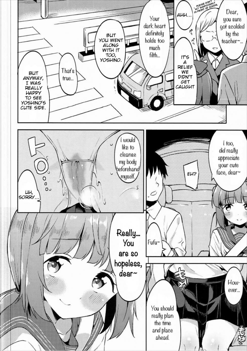 Hentai Manga Comic-Making Out and Fucking Yorita Yoshino In a Car-Read-22